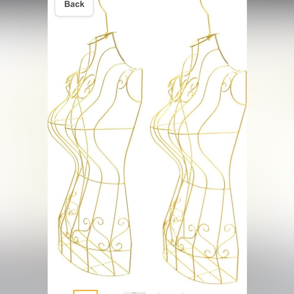 COPY - Kujielan 2 PCS Dress Form - Hanging Women Mannequin Rack Hollow